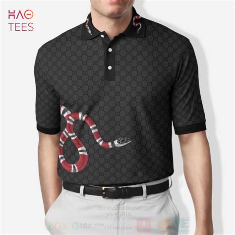 gucci collared shirts|gucci shirt with snake.